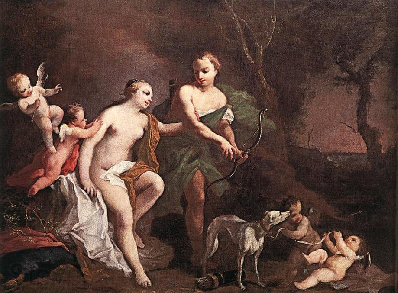 AMIGONI, Jacopo Venus and Adonis uj